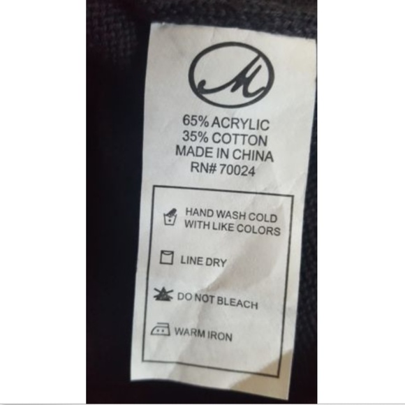 Mod-O-Doc Faux Leather Pocket Long Sleeve Sweater Dress Size S Brown New - Picture 5 of 5